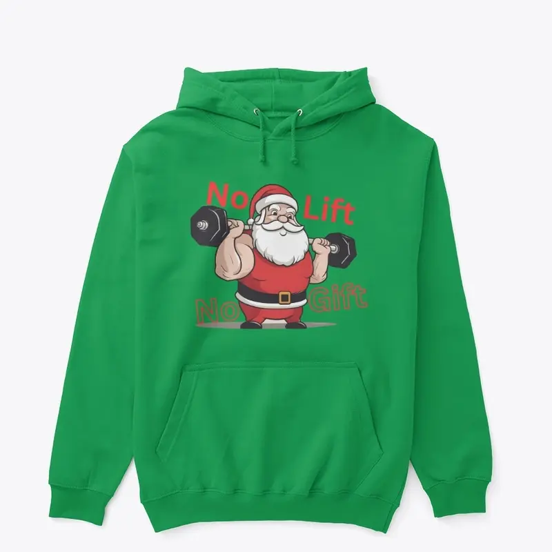 Santa Weightlifting Hoodie