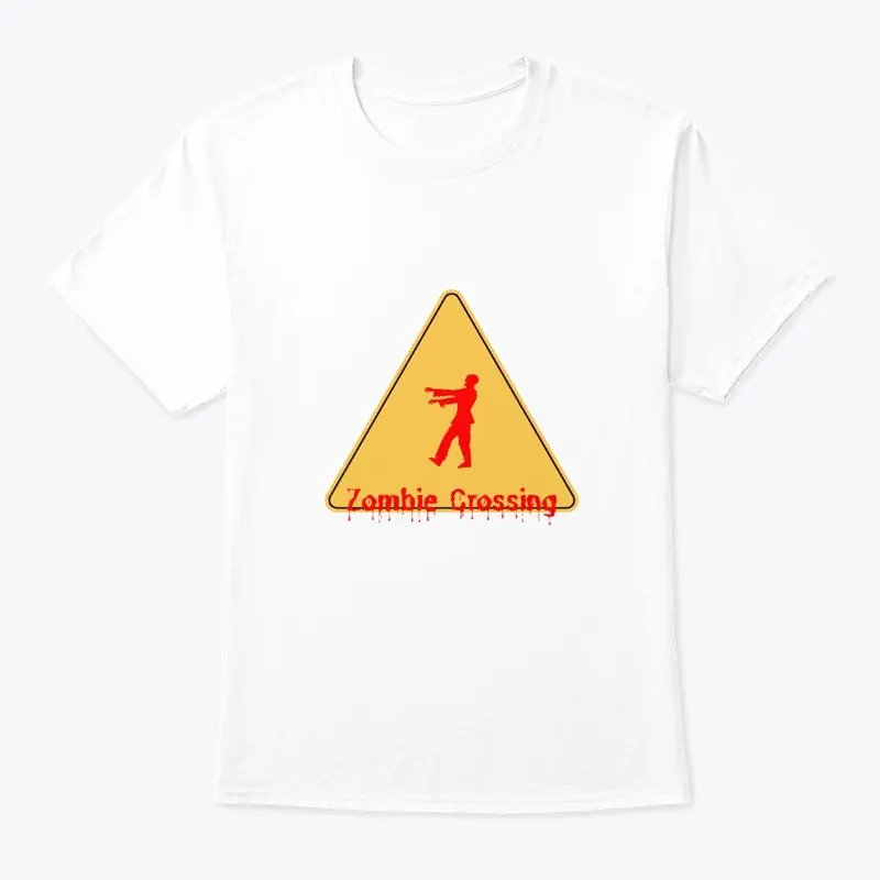 Zombie Crossing Tee - Spooky Halloween